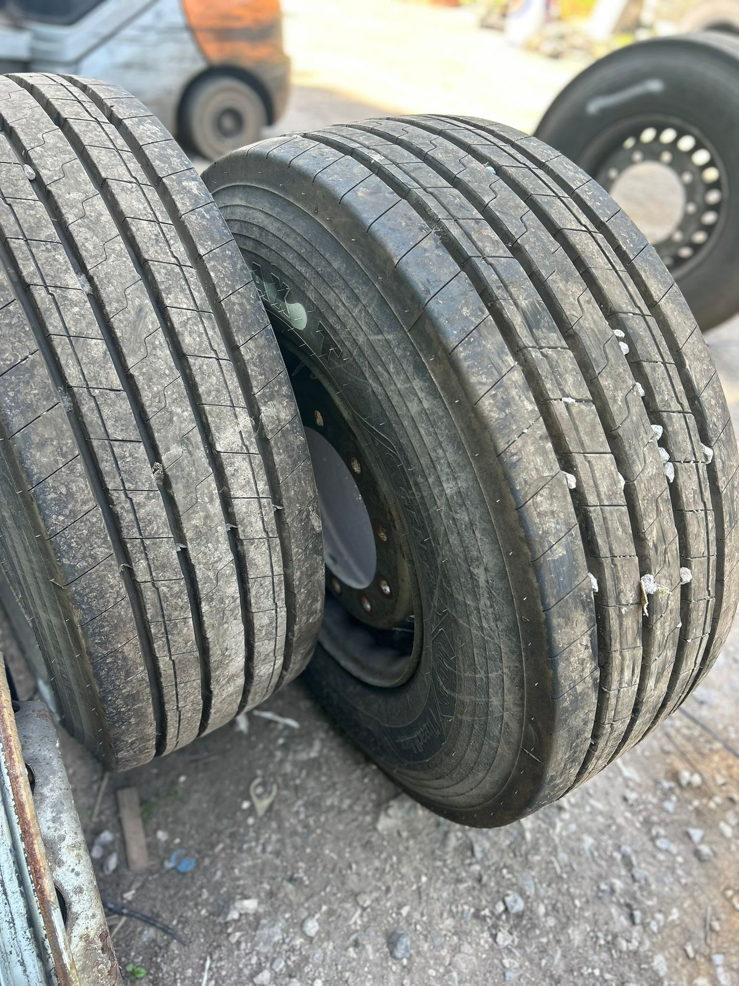 Good Year K-Max Super Single Tyres On Rims